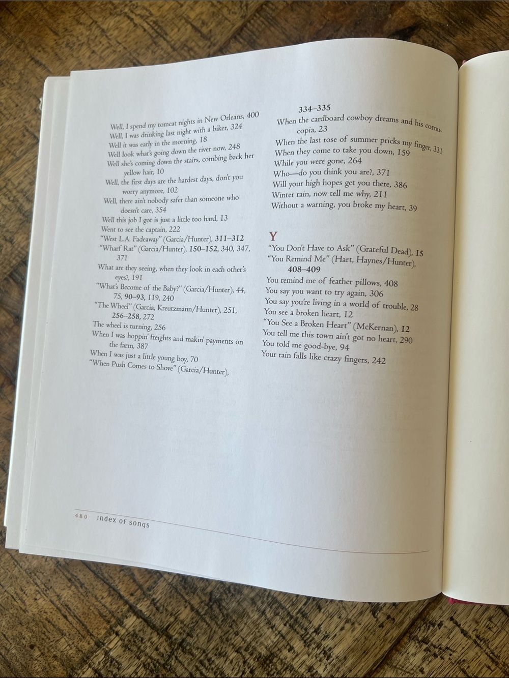 free press Grateful Dead Lyrics Book with Blue, Red, White Artwork - Picture 10 of 11